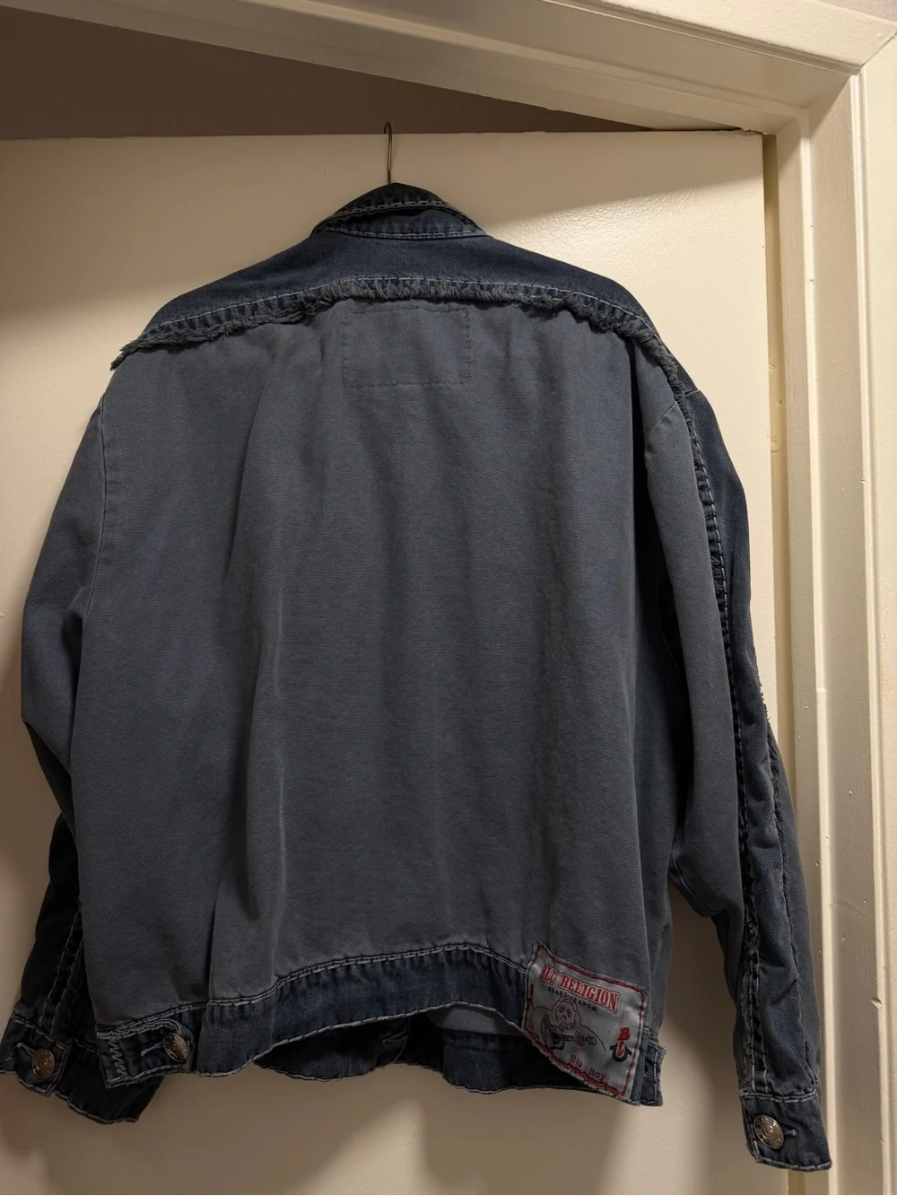 True Religion “Blu Religion Boxy Trucker Jacket Super T”